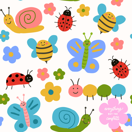 "Colorful Critters" Seamless Digital Pattern