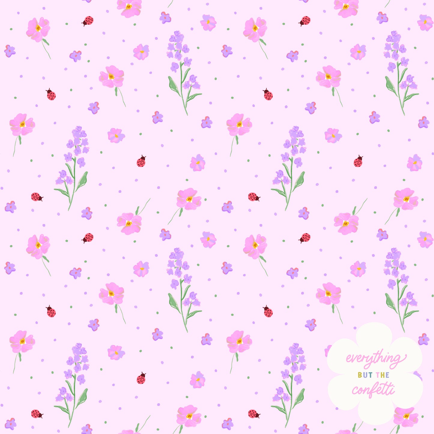 "Darling Blooms" Seamless Digital Pattern