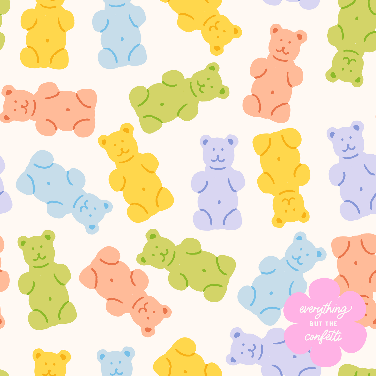 "Gummy Bears" Seamless Digital Pattern