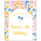 Wildflowers Party Sign Template