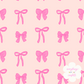 "Bows" (Hot Pink) Seamless Digital Pattern