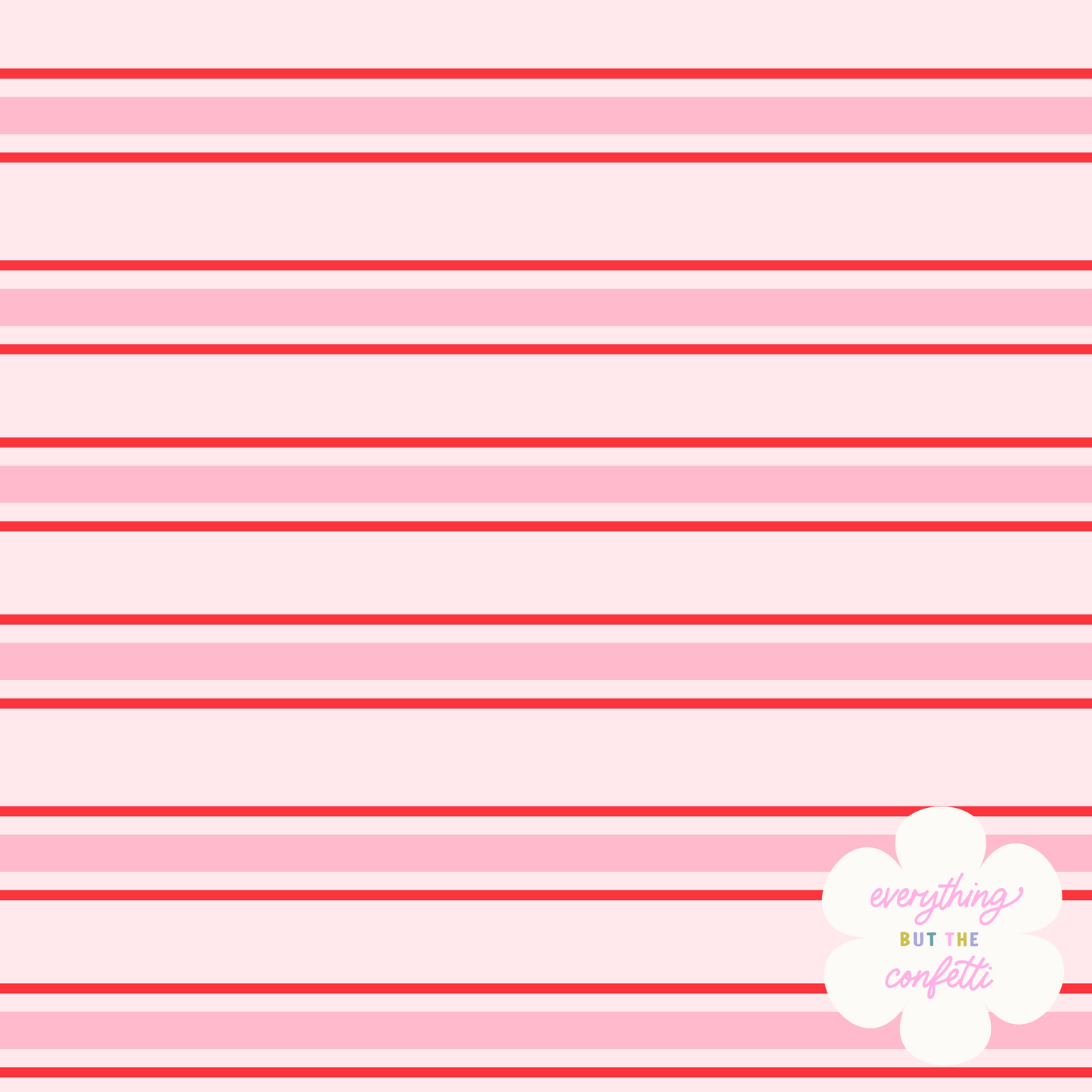 "Sweetheart Stripes" Seamless Digital Pattern