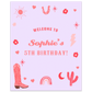 Cowgirl Party Sign Template