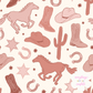 "Wild West" (Dusty Pink Hues) Seamless Digital Pattern