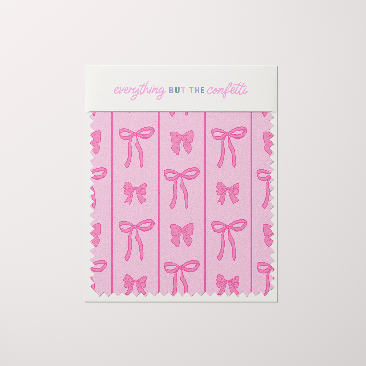 "Bows and Stripes" (Hot Pink) Seamless Digital Pattern