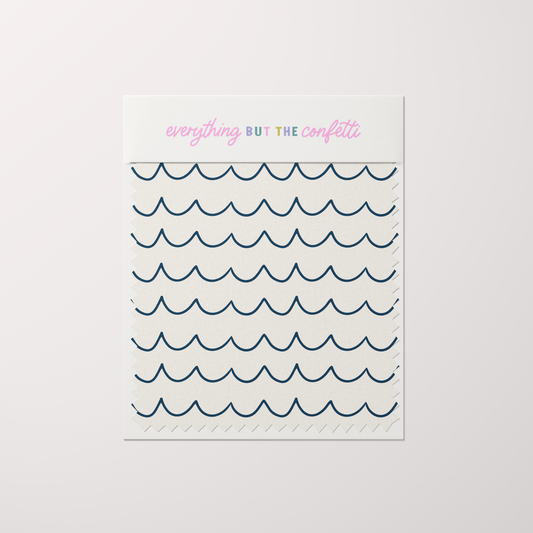 "Sea Waves" Seamless Digital Pattern
