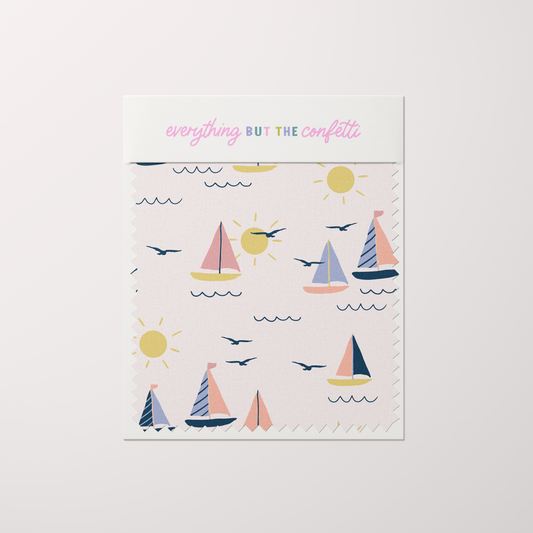 "Sail Away" (Pink) Seamless Digital Pattern