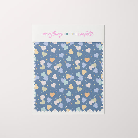 "Sweetheart Confetti" (Blue) Seamless Digital Pattern