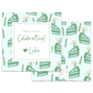 Birthday Cake (Green) Favor Tag Template
