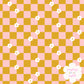 "Checkered Blooms" (Groovy Palette) Seamless Digital Pattern