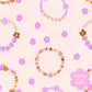 "Friendship Bracelets" (Pink) Seamless Digital Pattern