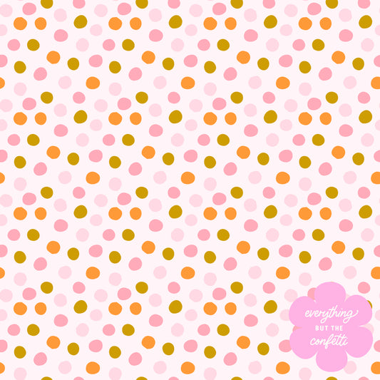 "Magic Polka Dots" (Pink) Seamless Digital Pattern