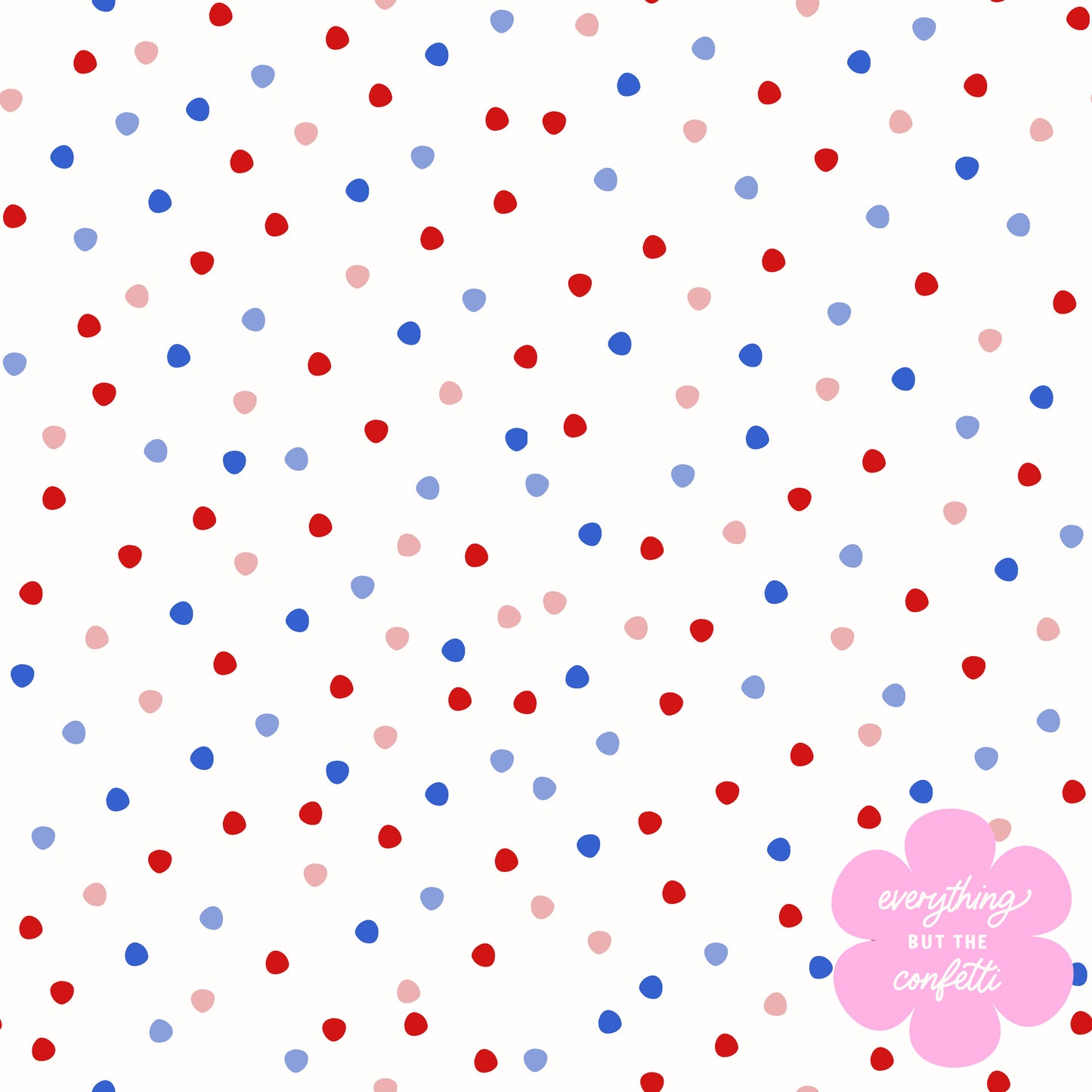 "Patriotic Polka Dots" Seamless Digital Pattern