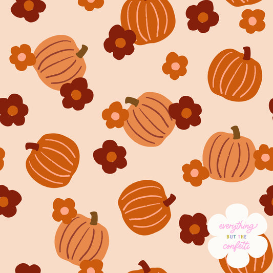 "Pumpkin Patch" Seamless Digital Pattern