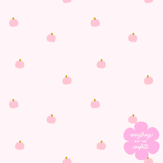 "Tiny Pumpkins" (Pink) Seamless Digital Pattern