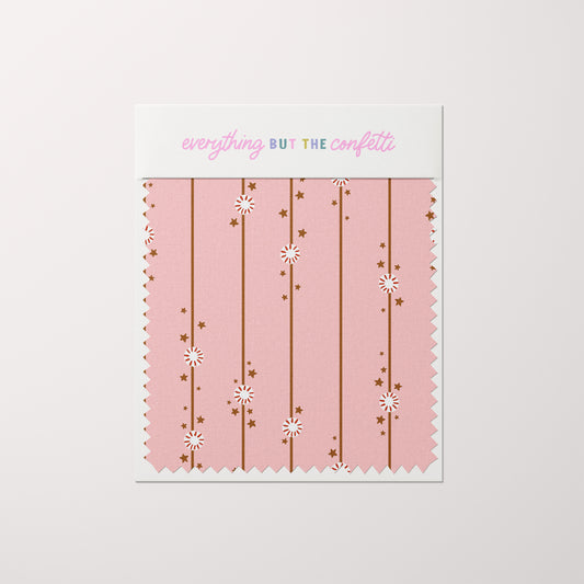 "Starry Peppermint Stripes" (Pink) Seamless Digital Pattern