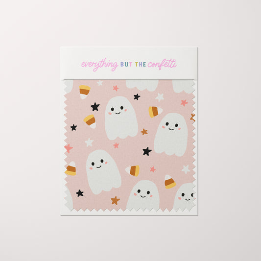 "Cute Little Ghosts" (Pink) Seamless Digital Pattern