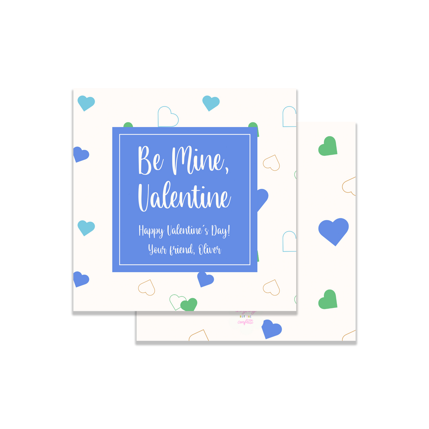 "Be Mine" DIY Valentine Template