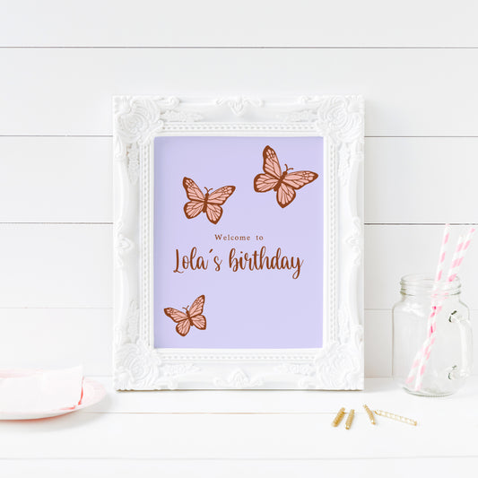 "Little Butterfly" Printable Party Kit